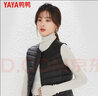 鸭鸭（YAYA）轻薄羽绒马甲女冬装短款内胆时尚女款马夹外套背心K 黑色 3XL 180 实拍图