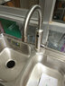 水贞不锈钢水槽双槽加厚拉丝洗菜盆厨房洗碗池洗菜池双盆水池套餐台下 加厚款双槽81*43家庭款 实拍图