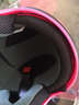 AD电动车头盔新国标认证男女士四季通用电瓶车安全帽女款冬季保暖轻便骑行半盔冬天冬盔助力车防护帽 新国标单镜【粉色】透明 均码 实拍图