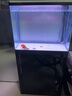 森森（SUNSUN） 鱼缸水族箱金鱼缸玻璃鱼缸大型生态鱼缸客厅热弯 HRG-600黑色+底柜 上过滤 实拍图