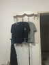 真维斯（JEANSWEST）冰丝速干短袖t恤男夏季简约百搭宽松凉感T男士透气吸汗运动半袖衫 黑色 愉快熊猫_K XL 【夏季速干】 实拍图