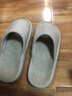 果洛菲（GUOLUOFEI）日式棉麻拖鞋春秋居家室内木地板情侣亚麻拖鞋男四季 浅绿 36-37 实拍图