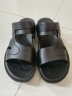 木林森（MULINSEN）男鞋日常休闲简约舒适沙滩凉拖鞋 黑色 44码 SM97745 实拍图