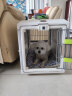 爱丽思（IRIS）航空箱宠物可折叠便携猫笼猫包狗狗猫咪宠物箱手提太空舱透气车载 灰色【含背带】 大号20公斤宠物 晒单实拍图