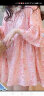 乔骏晟娃娃衫上衣韩版夏季宽松中长款a字系带蓬蓬甜美碎花衬衫女薄 粉红色 3XL 150-165 晒单实拍图