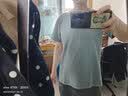 匹戏300g重磅新疆纯棉长绒棉短袖T恤男团体定制工作服班服订做三本针 矿石蓝 2XL 实拍图