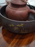 豪祥 轻奢高档紫砂茶洗缸特大水盂家用茶桌台茶渣缸功夫茶具茶道配件 紫砂茶洗-竹-大 实拍图