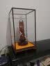 仟盛檀红木摆件鸡翅木玻璃罩工艺品防尘罩宝笼佛像透明展示盒定制过年送礼 14号长21宽16高16厘米 实拍图