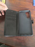 旺双福 华为nova7手机壳翻盖式皮套全包防摔保护套插卡男女钱包款 华为 nova7SE 黑色 实拍图