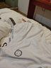 百鹊亭短袖男纯棉宽松ins港风圆领超火卡通t恤情侣装潮牌五分袖t恤夏季男生潮流笑脸印花短袖打底衫 白色 L 实拍图