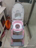 Joying Baby儿童坐便器辅助器马桶梯椅女宝宝小孩男孩厕所马桶架盖婴儿座垫圈 阶梯式座便器 粉色 硬垫款 实拍图