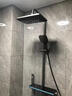TOTOHEALTH系列浴室淋浴花洒套装恒温增压数显顶喷一体全铜喷头明装花洒整套 EH1枪灰色【冷热数显】 实拍图