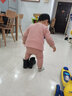 俏贝熊婴儿保暖内衣侧开套装纯棉秋冬儿童秋衣秋裤加厚宝宝三层夹棉衣服 豆绿色（开扣高腰套） 100 实拍图