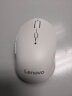 联想(Lenovo) 无线蓝牙双模鼠标 蓝牙5.0/3.0 便携办公鼠标 人体工程学设计 Howard白色 实拍图