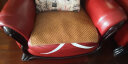 舒尔乐 沙发垫夏季凉席坐垫冰丝藤席定做夏天沙发凉垫子防滑沙发套罩巾 复古红棕色 55*55cm 实拍图