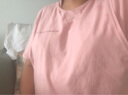 米度丽哺乳衣上衣外出产后喂奶衣打底衫夏季宽松短袖t恤孕妇装夏装6916 暗粉 XL码（建议130-160斤左右） 实拍图
