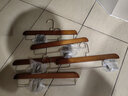 赞凡 衣架实木裤架裤夹晾衣架 衣架子伸缩裤子架西装裤子架子衣服架 原木色圆角杆夹裤架 5支装 实拍图