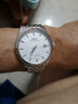 罗宾尼（LOBINNI）手表男全自动机械表男纤薄商务休闲皮带防水瑞士风格腕表12026 银壳白面钢带 | 超薄机芯 实拍图