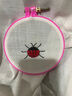潘兰德 十字绣绷卡槽可调节塑料绣绷绣框绣架十字绣工具配件29cm绣棚 外直径12.5cm（颜色随机） 实拍图