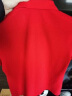 Royal Queen's Polo Team保罗夏季新款女装上衣翻领短袖t恤女全棉显瘦运动休闲polo衫 红色 160/M 实拍图