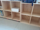 林之语全实木矮格子柜家用组合收纳储物柜八格小型书架置物架落地书柜 【全实木】松木无漆6格90x60 实拍图