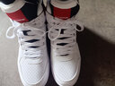 李宁（LI-NING）男鞋骑士时尚生活复古篮球鞋休闲鞋男子春秋季防滑皮革中高帮板鞋潮流运动鞋子 公牛红/白 41男(255mm) 实拍图