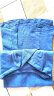 PHJ 纯色t恤女短袖夏季新款套头显瘦竹节棉半袖体恤衫时尚V领上衣 湖蓝 L 实拍图