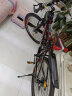EG7山地自行车成人学生变速越野单车双减震赛车26寸青少年男女 辐条【升级减震 轻量铝架】黑红 27.5寸30速【适合：175-190CM】 实拍图