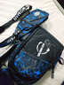 帆特西初中高中学生书包男小学生书包潮流夜光双肩包大学减负电脑包背包 蓝黑灰音乐人(黑色胸包) 实拍图