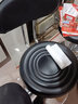 星恺（XINGKAI） 吧台椅子凳子升降椅带靠背椅子转椅酒吧椅高脚椅前台接待吧台凳 加厚升级黑色靠背圆盘矮款 B-6 实拍图