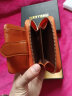 班亚奴（banyanu）2025新款复古油蜡牛皮短款女士钱包女真皮拉链小零钱夹潮 实拍图