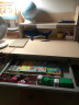 京东京造儿童书桌学习桌椅写字桌【进口实木芯 三层书架 可升降】1.12m蓝 实拍图