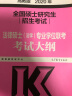 2020考研大纲 2020年全国硕士研究生招生考试法律硕士（法学）专业学位联考考试大纲 实拍图