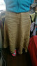 MUJI MUJI 女式 法国亚麻 宽摆裙 BEK03C0S 暗黄色 S 实拍图