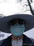 里普翎防晒帽男夏季户外遮阳帽子男士防紫外线太阳帽钓鱼帽登山渔夫帽 超大沿浅灰色 56-61CM均码可调节 实拍图