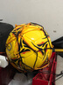 利生足球机缝5号中小学生牛皮户外弹性强劲职业比赛训练用球真皮 【黄色】-F9019 实拍图