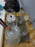 瓷牌茗茶具（cipaiming teaset）瓷牌茗 耐热玻璃茶壶煮茶器套装功夫茶具家用普洱泡茶壶蒸茶器 几何黑电陶+圆壶8件+茶罐+盘9送 实拍图