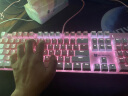森松尼（sunsonny）机械键盘鼠标套装游戏发光电竞有线双色笔记本台式外设可编程宏自定外接104键 J9pro白粉混色白光【青轴】+机械蛇粉色 实拍图