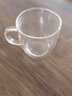 美斯尼 咖啡杯玻璃杯双层水杯泡茶玻璃办公杯子果汁杯牛奶杯加厚带把手 双尖杯 400ml 1只 实拍图