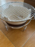 瓷牌茗茶具（cipaiming teaset）围炉煮茶家用全套配件罐罐茶煮茶壶室内炭火炉烤红薯 条纹月颜侧把壶+中炉+架网 700ml 实拍图