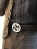 GUCCI 古驰 GUCCI腰带 男士经典双G压纹商务休闲时尚皮带腰带新年礼物 黑色 411924 CWC1N 1000 90(建议腰围86-94CM) 实拍图