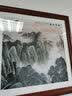 梓朗客厅挂画办公室装饰画正方形山水字画玄关壁画泰山日出靠山图墙画 Q-山清水秀 80*80CM 加厚柚木色实木框 实拍图