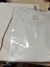 拇指白小T【拍1发2】二代水光纯棉夏短袖t恤男女三防白小丅圆领上衣 【三防款】女款皓白 M 实拍图