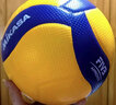 MIKASA 米卡萨排球5号比赛沙滩青少年学生排球PU材质排球室内外通用排球 V300W 实拍图