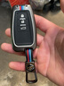 创勋（CHUANGXUN）适用丰田凯美瑞钥匙套卡罗拉威兰达普拉多荣放霸道奕泽亚洲龙chr 丰田智能A款三键【哑光枪】+【挂扣】 . 实拍图