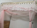 南极人（Nanjiren）伸缩蚊帐架1.5x2米蚊帐三开门宫廷不锈钢支架纹帐U型蚊帐加密纱 流苏玉色伸缩 1.2X2米床32号杆加粗 实拍图