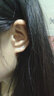 艾姝银饰清新简约百搭白色水钻S925银迷你裸钻耳钉男女时尚配饰学生饰品生日礼物 4mm小号 一对 实拍图