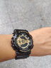 卡西欧（CASIO）黑金手表gshock黑白赛车冰韧运动时尚学生防水送男友圣诞礼物腕表 GA-110GB-1A潮流黑金 实拍图