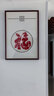 起贝新年春节新中式刺绣福字挂画客厅装饰画玄关背景墙喜庆红色壁画 红鲤聚福二 53x77厘米 实拍图