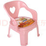 麦豆儿童叫叫椅宝宝吃饭座椅餐椅塑料靠背椅餐桌椅 卡通小椅子板凳 粉色【单椅】 实拍图
